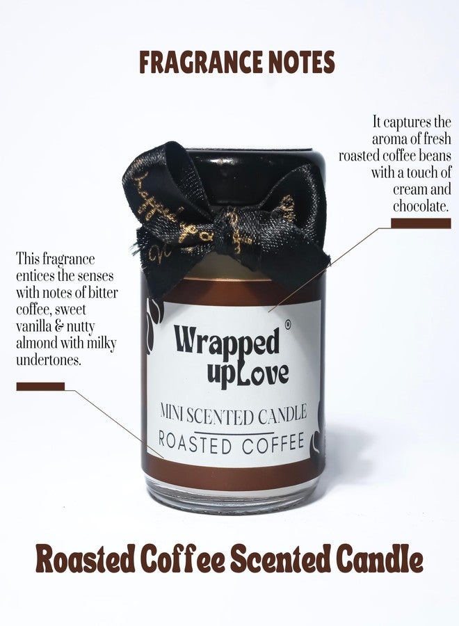 Wrapped up Love Soy Wax mini Scented Candles Pack of 2 (Roasted Coffee and Vanilla Musk, Luxury Scented Candle, Hand Poured, Long Burn Time, Black soot Free) - Image 3